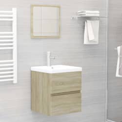 vidaXL Sink Cabinet Sonoma Oak 41x38.5x45 cm Engineered Wood