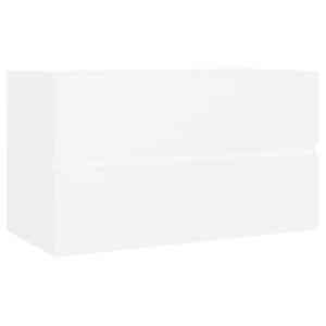 Skříňka pod umyvadlo bílá 80 x 38,5 x 45 cm kompozitní dřevo - obrázek 2