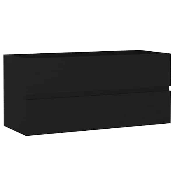 vidaXL valamukapp, must, 100 x 38,5 x 45 cm tehispuit