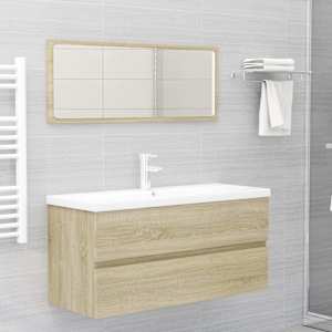 Skříňka pod umyvadlo dub sonoma 100x38,5x45 cm kompozitní dřevo - obrázek 3