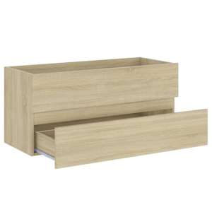 Skříňka pod umyvadlo dub sonoma 100x38,5x45 cm kompozitní dřevo - obrázek 4