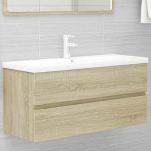 Skříňka pod umyvadlo dub sonoma 100x38,5x45 cm kompozitní dřevo - obrázek 1