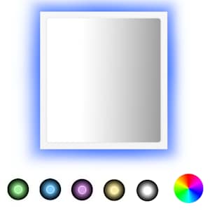 LED koupelnové zrcadlo bílé 40 x 8,5 x 37 cm akrylové - obrázek 2