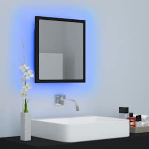 LED koupelnové zrcadlo černé 40 x 8,5 x 37 cm akrylové - obrázek 6