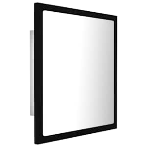 LED koupelnové zrcadlo černé 40 x 8,5 x 37 cm akrylové - obrázek 8