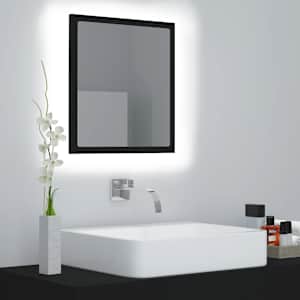 LED koupelnové zrcadlo černé 40 x 8,5 x 37 cm akrylové - obrázek 1