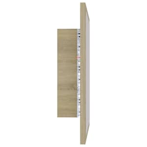 LED koupelnové zrcadlo dub sonoma 40 x 8,5 x 37 cm akrylové - obrázek 9