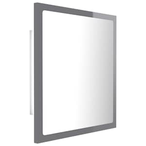LED koupelnové zrcadlo šedé vysoký lesk 40x8,5x37 cm akrylové - obrázek 8
