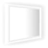 vidaXL LED vannitoa peeglikapp valge 60x8,5x37 cm puitlaastplaat