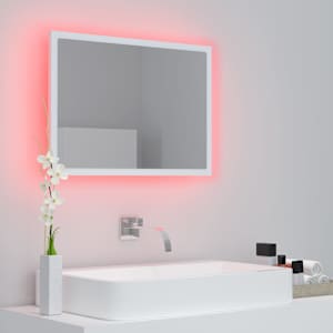 LED koupelnové zrcadlo bílé 60 x 8,5 x 37 cm akrylové - obrázek 11