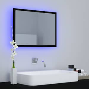 LED koupelnové zrcadlo černé 60 x 8,5 x 37 cm akrylové - obrázek 9