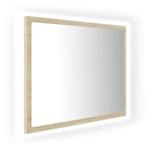 LED koupelnové zrcadlo dub sonoma 60 x 8,5 x 37 cm akrylové - obrázek 2