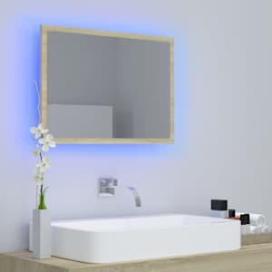 LED koupelnové zrcadlo dub sonoma 60 x 8,5 x 37 cm akrylové - obrázek 10