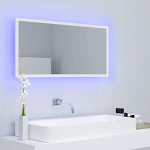 LED koupelnové zrcadlo bílé 90 x 8,5 x 37 cm akrylové - obrázek 11