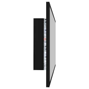 LED koupelnové zrcadlo černé 90 x 8,5 x 37 cm akrylové - obrázek 5