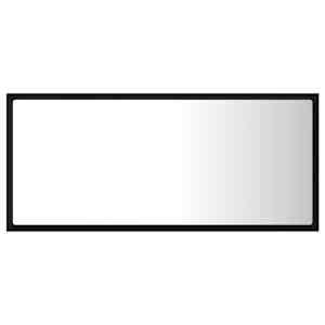 vidaXL LED-badespeil svart 90x8,5x37 cm akryl