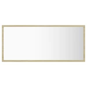 LED koupelnové zrcadlo dub sonoma 90 x 8,5 x 37 cm akrylové - obrázek 3