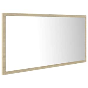 LED koupelnové zrcadlo dub sonoma 90 x 8,5 x 37 cm akrylové - obrázek 4