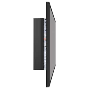 LED koupelnové zrcadlo šedé vysoký lesk 90x8,5x37 cm akrylové - obrázek 5
