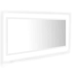 LED koupelnové zrcadlo bílé 100 x 8,5 x 37 cm akrylové - obrázek 2