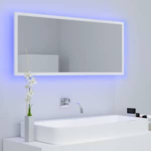 LED koupelnové zrcadlo bílé 100 x 8,5 x 37 cm akrylové - obrázek 3