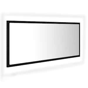 LED koupelnové zrcadlo černé 100 x 8,5 x 37 cm akrylové - obrázek 2