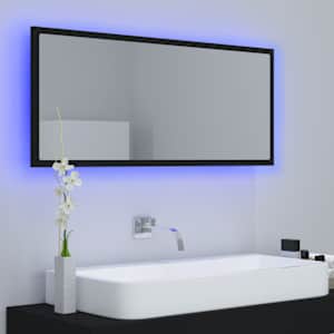 LED koupelnové zrcadlo černé 100 x 8,5 x 37 cm akrylové - obrázek 3