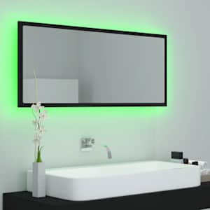 LED koupelnové zrcadlo černé 100 x 8,5 x 37 cm akrylové - obrázek 4