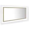 vidaXL LED vannitoa peeglikapp, Sonoma tamm, 100x8,5x37 cm, akr&uuml;&uuml;l