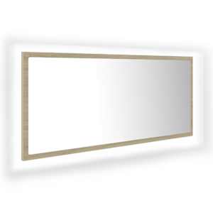 LED koupelnové zrcadlo dub sonoma 100 x 8,5 x 37 cm akrylové - obrázek 2
