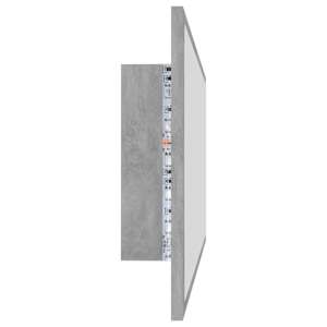 LED koupelnové zrcadlo betonově šedé 100 x 8,5 x 37 cm akrylové - obrázek 8