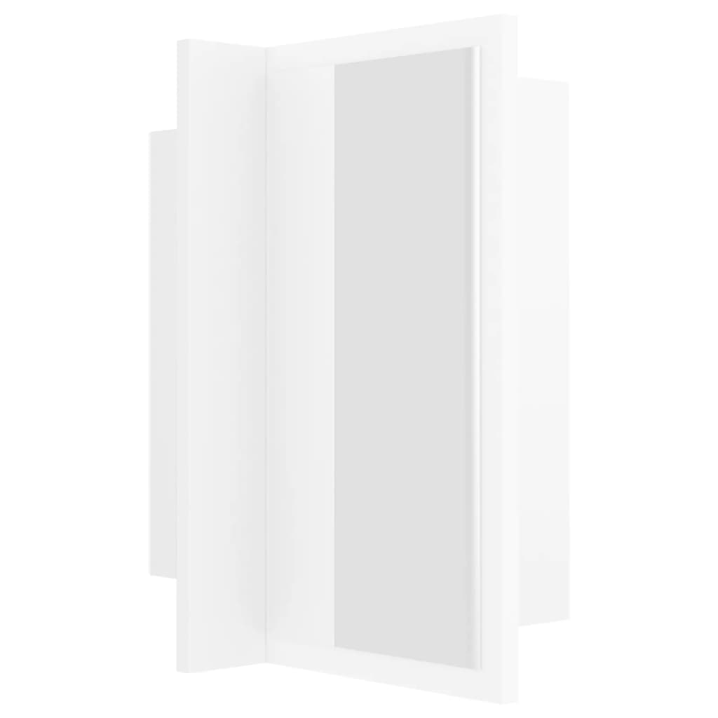 LED-Bad-Spiegelschrank Weiß 40x12x45 cm
