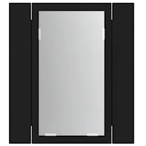 LED koupelnová skříňka se zrcadlem černá 40 x 12 x 45 cm akryl - obrázek 9