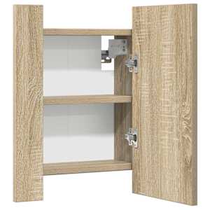 LED koupelnová skříňka se zrcadlem dub sonoma 40x12x45 cm akryl - obrázek 14