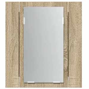 LED koupelnová skříňka se zrcadlem dub sonoma 40x12x45 cm akryl - obrázek 9