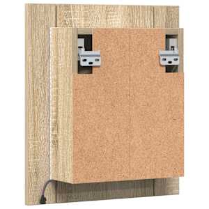 LED koupelnová skříňka se zrcadlem dub sonoma 40x12x45 cm akryl - obrázek 11