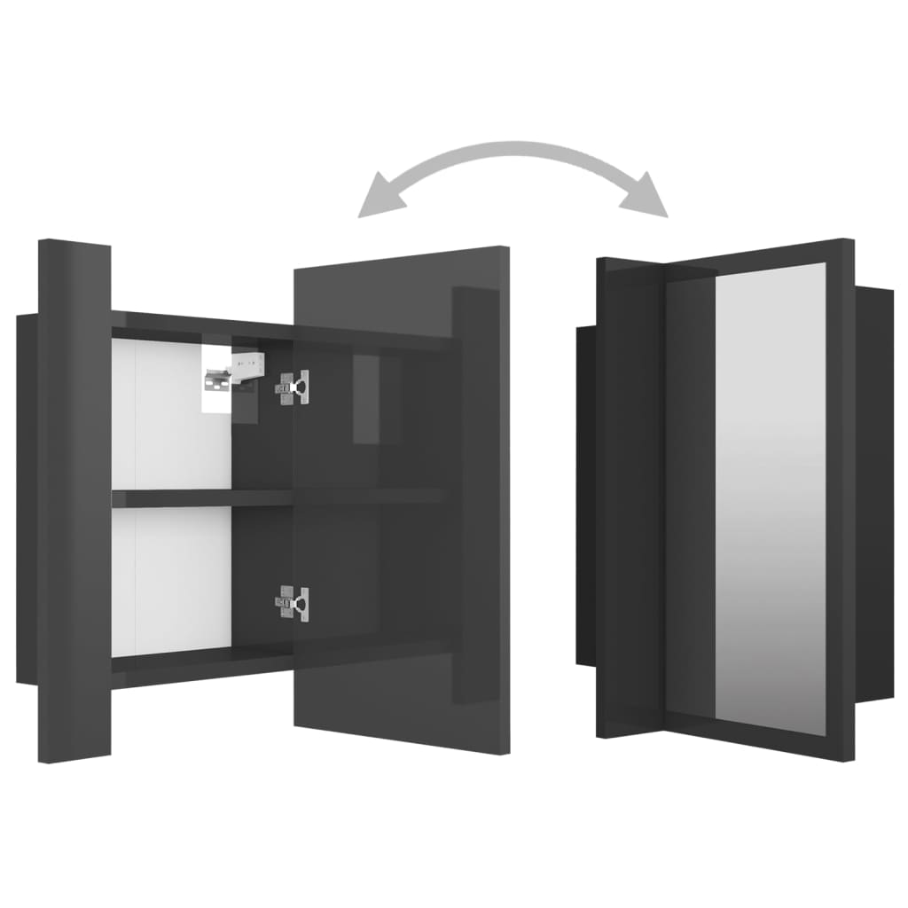 Armario de Baño con Espejo LED Estantes para Aseo Mueble con Almacenaje vidaXL - Imagen 130 de 130