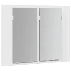 LED koupelnová skříňka se zrcadlem bílá 60 x 12 x 45 cm akryl - obrázek 8