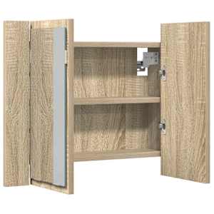 LED koupelnové zrcadlo dub sonoma 60 x 12 x 45 cm akrylové - obrázek 11