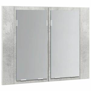 LED koupelnová skříňka se zrcadlem betonově šedá 60x12x45 cm - obrázek 8