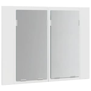 LED koupelnová skříňka se zrcadlem lesklá bílá 60x12x45cm akryl - obrázek 8