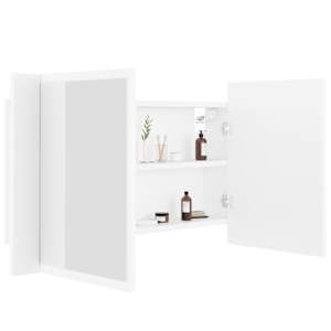 LED koupelnová skříňka se zrcadlem bílá 80 x 12 x 45 cm akryl - obrázek 7