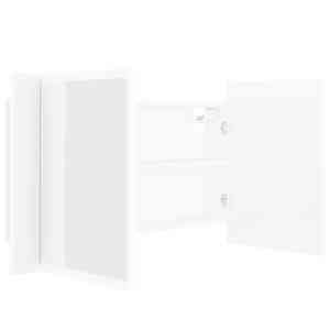 LED koupelnová skříňka se zrcadlem bílá 80 x 12 x 45 cm akryl - obrázek 11