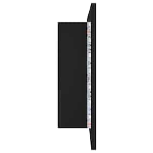 LED koupelnová skříňka se zrcadlem černá 80 x 12 x 45 cm akryl - obrázek 10