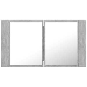 LED koupelnová skříňka se zrcadlem betonově šedá 80x12x45 cm - obrázek 9