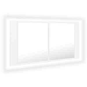 vidaXL LED-peeglikapp, valge, 90 x 12 x 45 cm, akr&uuml;&uuml;l