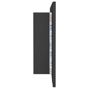 LED koupelnová skříňka se zrcadlem šedá 100 x 12 x 45 cm akryl - obrázek 7