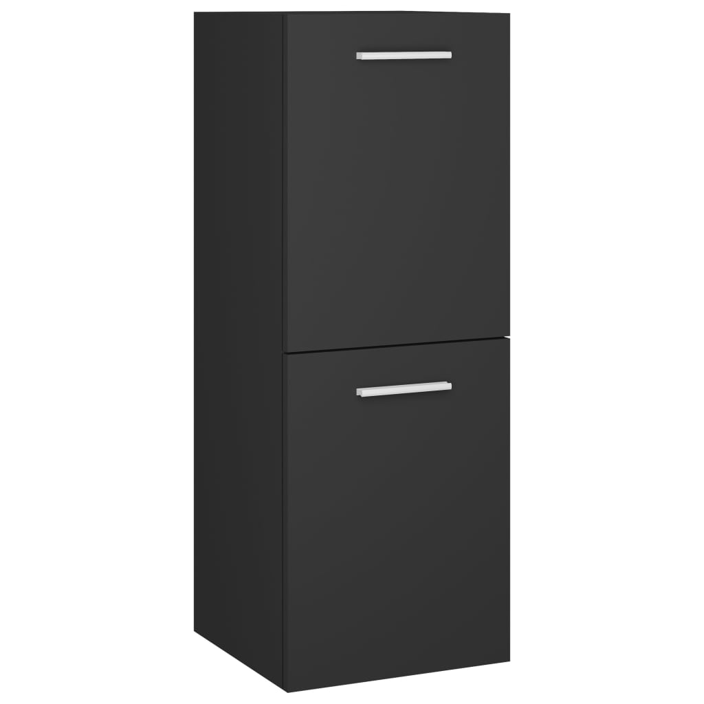 

vidaXL Bathroom Cabinet Gray 11.8"x11.8"x31.5" Engineered Wood