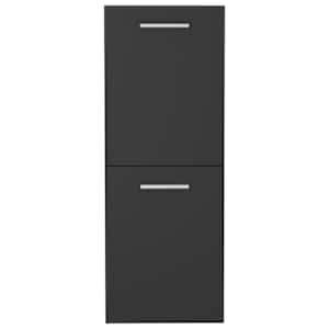 vidaXL Vonios kambario spintelė, pilka, 30x30x80cm, apdirbta mediena