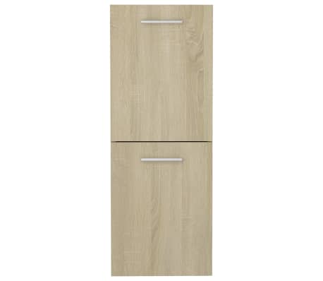 vidaXL Στήλη Μπάνιου Sonoma Δρυς 30 x 30 x 80 εκ. από Επεξ. Ξύλο